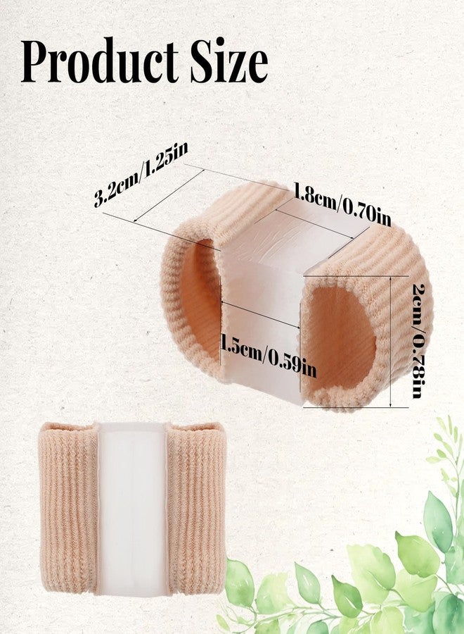 Hpmjz 4Pcs Gel Bunion Toe Separators Silicone Toe Spacers Lining with Fabric Breathable Correctors for Overlapping for Overlapping Big Alignment Corrector Spacer Protector Women Men Relieve Foot Pain - Image 2